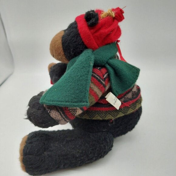 TJ Collection Black Bear Plush with Baby Bear 8'' Tall Decor Cabin Lodge - Picture 7 of 10